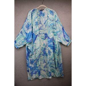 Wendy Williams Long Sleeve Chiffon Open Front Cardigan-Size M/L-Cottagecore